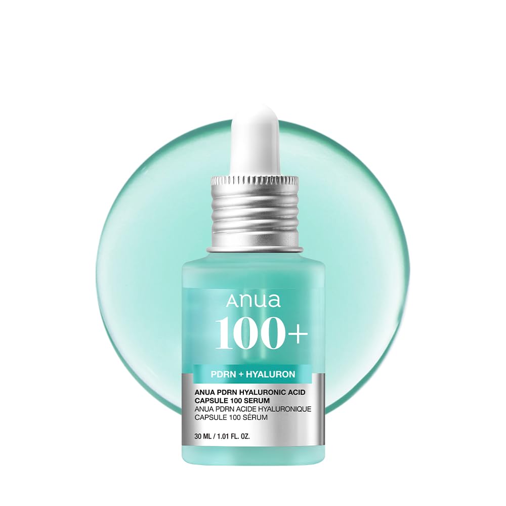 Suero en Cápsula de Ácido Hialuronico PDRN de Anua, Suero Facial Radiante, Ácido Hialuronico, Hidratación, Efecto de Relleno de Humedad, Color Natural, Sin Fragancia, Cuidado de la Piel Coreano, 30ml