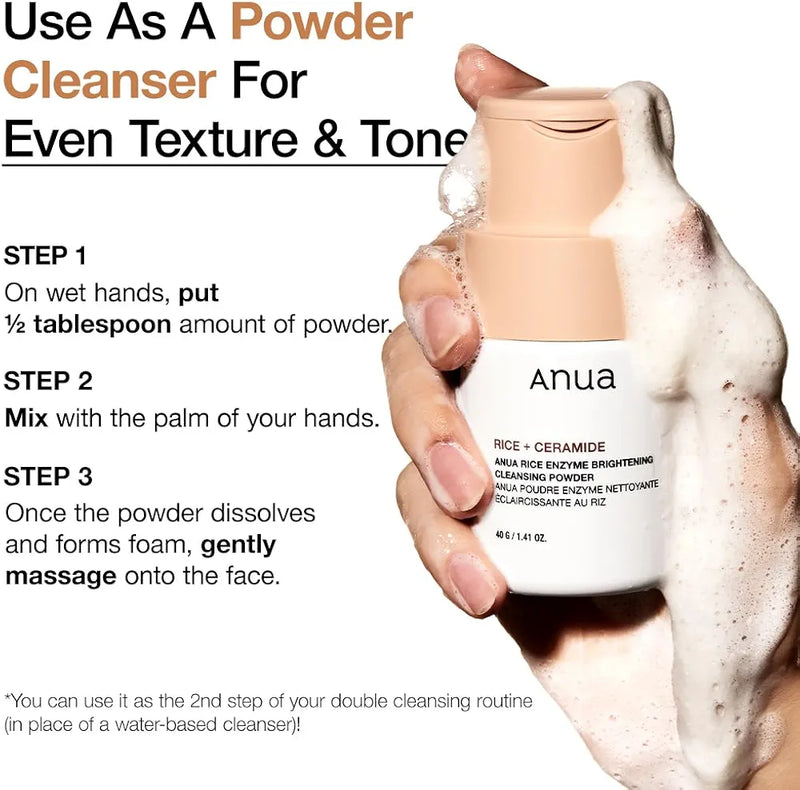 ANUA Rice Enzyme Brightening Cleansing Powder, 4