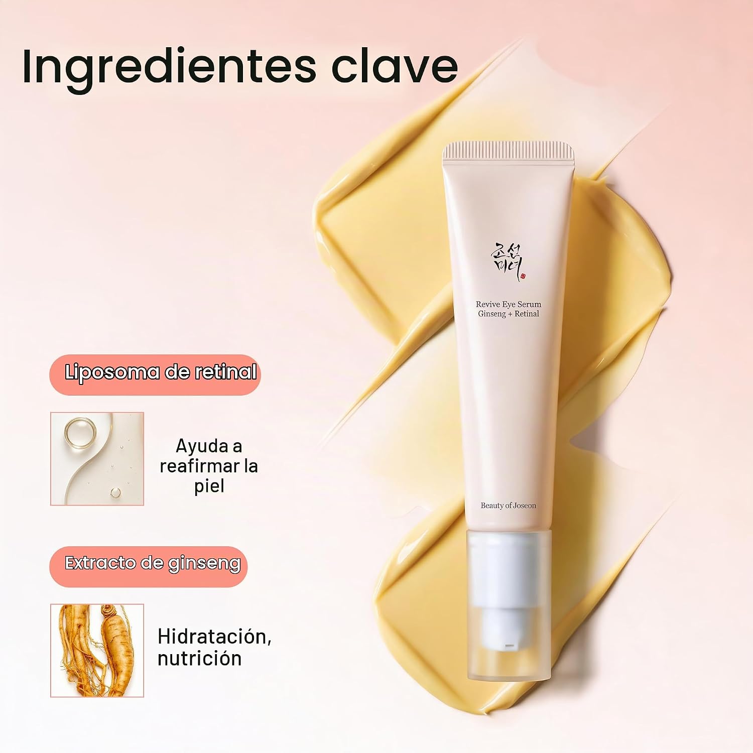 Beauty of Joseon Revive Eye Serum with Retinal Niacinamide Correction for Puffy Eye Bags Fine Lines Dark Circles Wrinkles, Korean Skin Care 30ml, 1 fl.oz