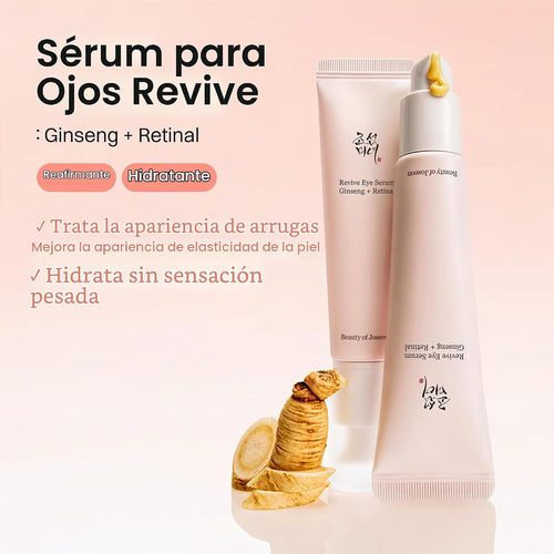Beauty of Joseon Revive Eye Serum with Retinal Niacinamide Correction for Puffy Eye Bags Fine Lines Dark Circles Wrinkles, Korean Skin Care 30ml, 1 fl.oz