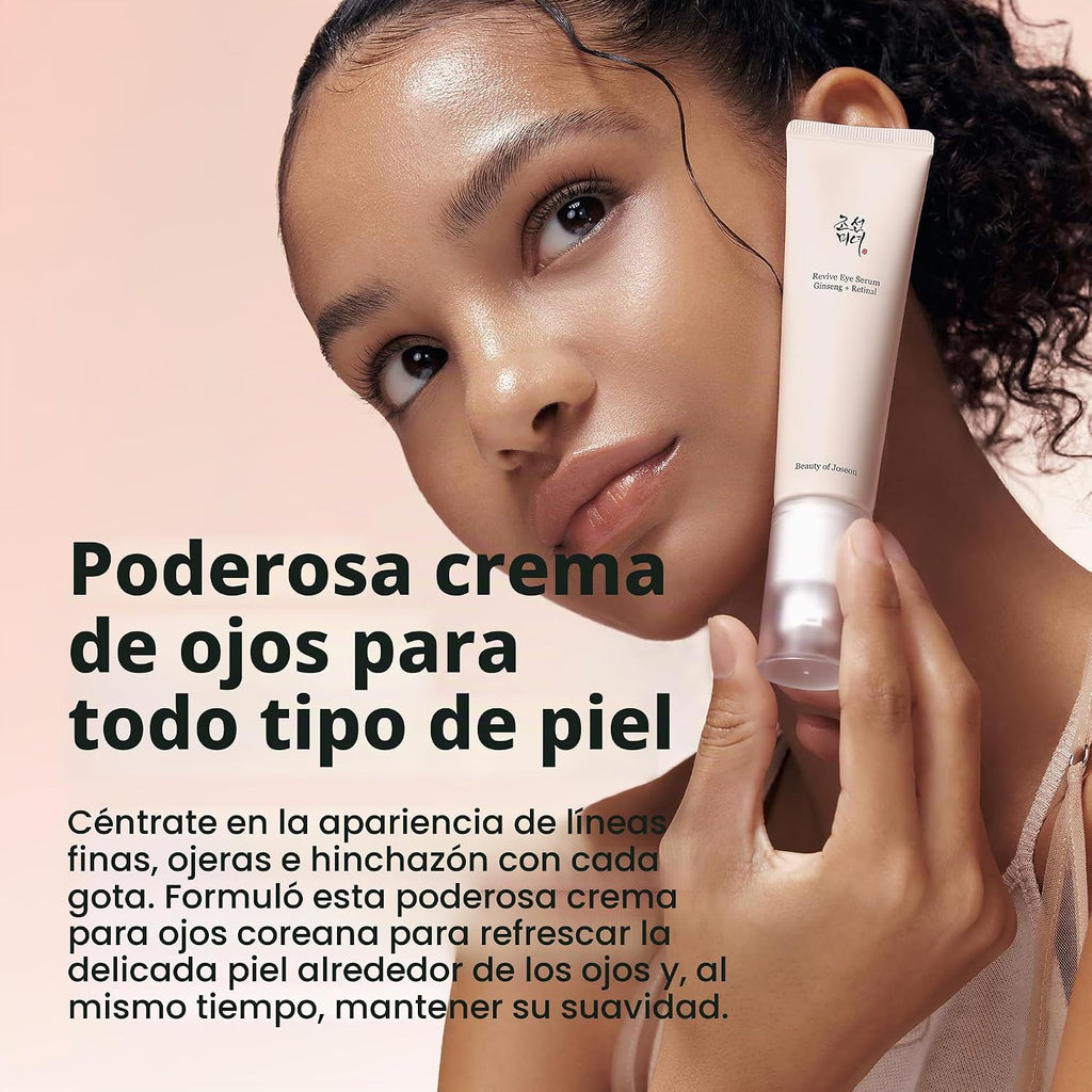 Beauty of Joseon Revive Eye Serum with Retinal Niacinamide Correction for Puffy Eye Bags Fine Lines Dark Circles Wrinkles, Korean Skin Care 30ml, 1 fl.oz