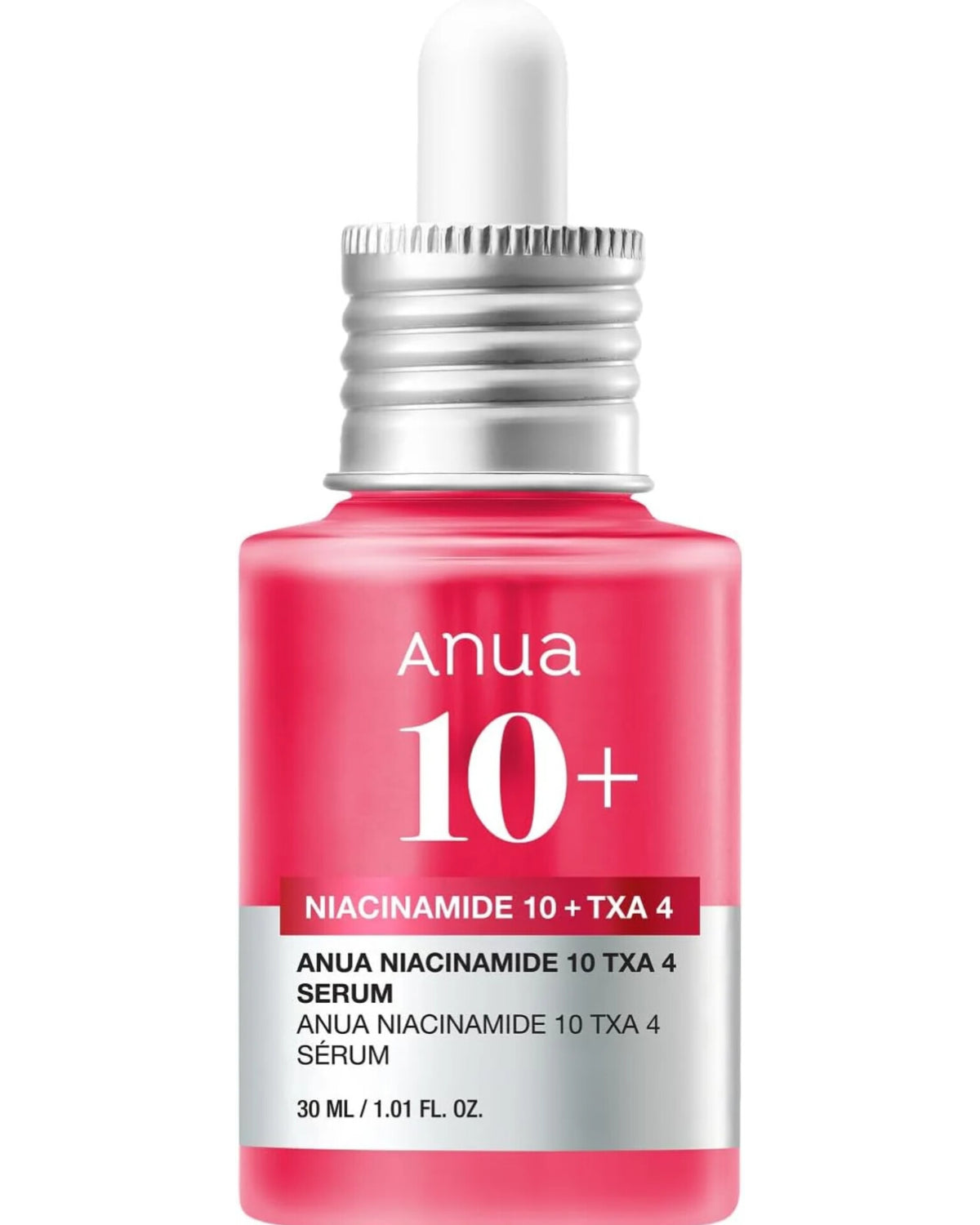 ANUA Niacinamide 10 + TXA 4 Serum, Hyaluronic Acid, Tranexamic acid, Facial Serum for Glass Skin, Clarifying, Radiant Complexion with Natural Color, Korean Skin Care (30ml /1.01 fl.oz)