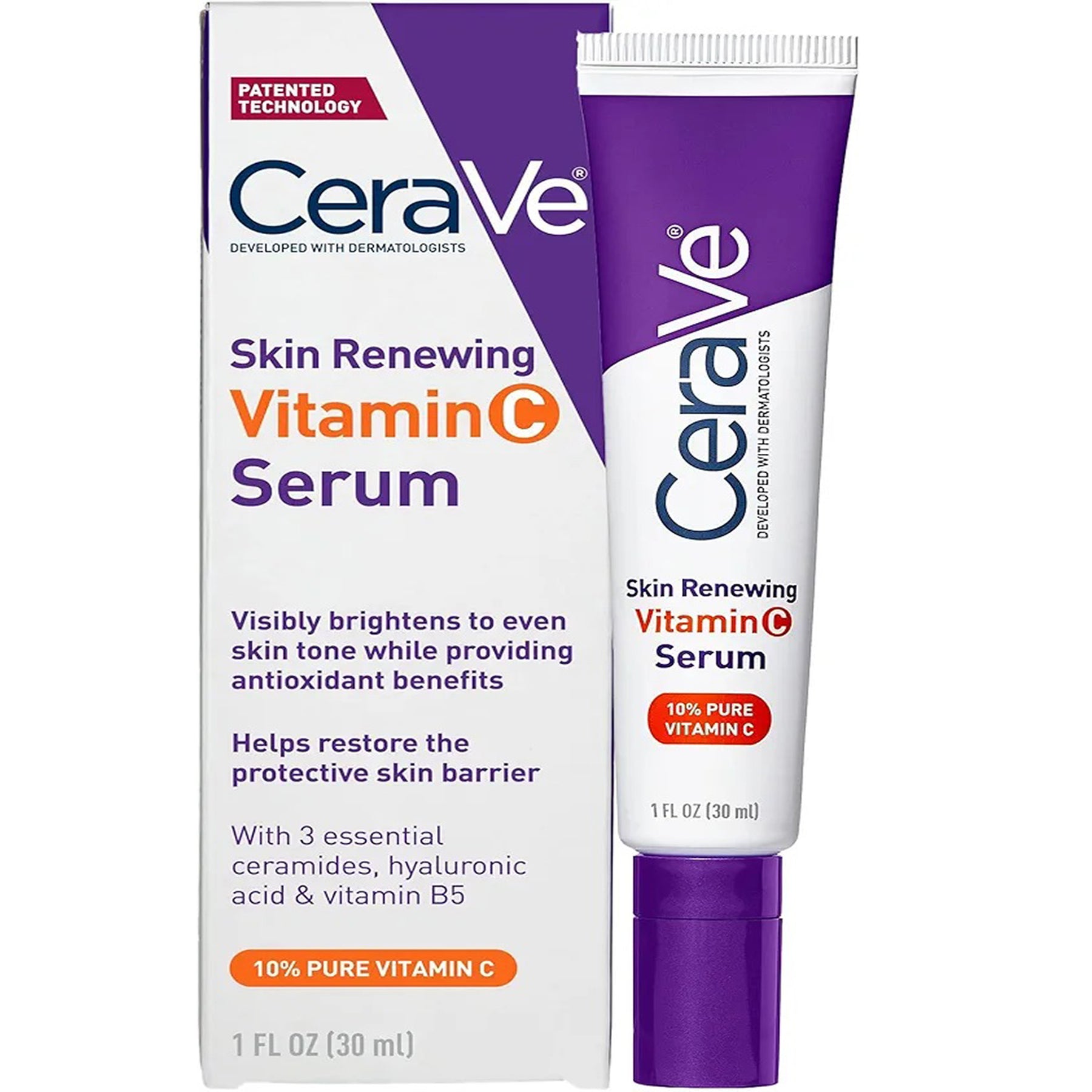 CeraVe Vitamin C Serum with Hyaluronic Acid, 1 fl oz