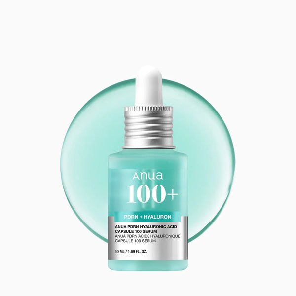 Anua PDRN - Hyaluronic Acid 100 Capsule, Radiant Facial Serum, Hyaluronic Acid, Hydration, Moisture-Filling Effect, Natural Color, Fragrance-Free